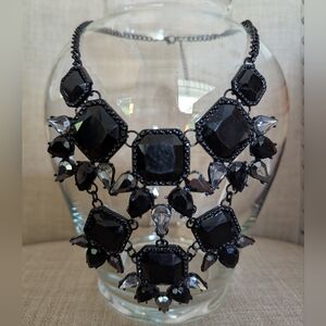 Elegant Black Statement Necklace